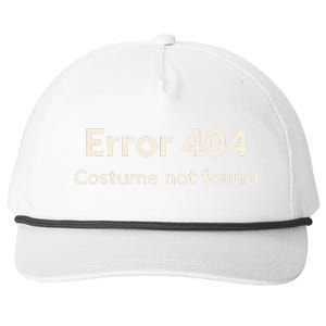 Error 404 Costume Not Found Snapback Five-Panel Rope Hat