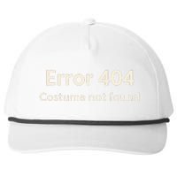 Error 404 Costume Not Found Snapback Five-Panel Rope Hat