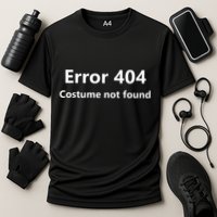 Error 404 Costume Not Found Funny Lazy Halloween Cooling Performance Crew T-Shirt