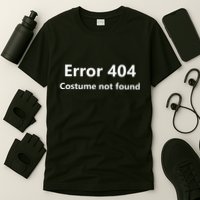 Error 404 Costume Not Found Funny Lazy Halloween T-Shirt