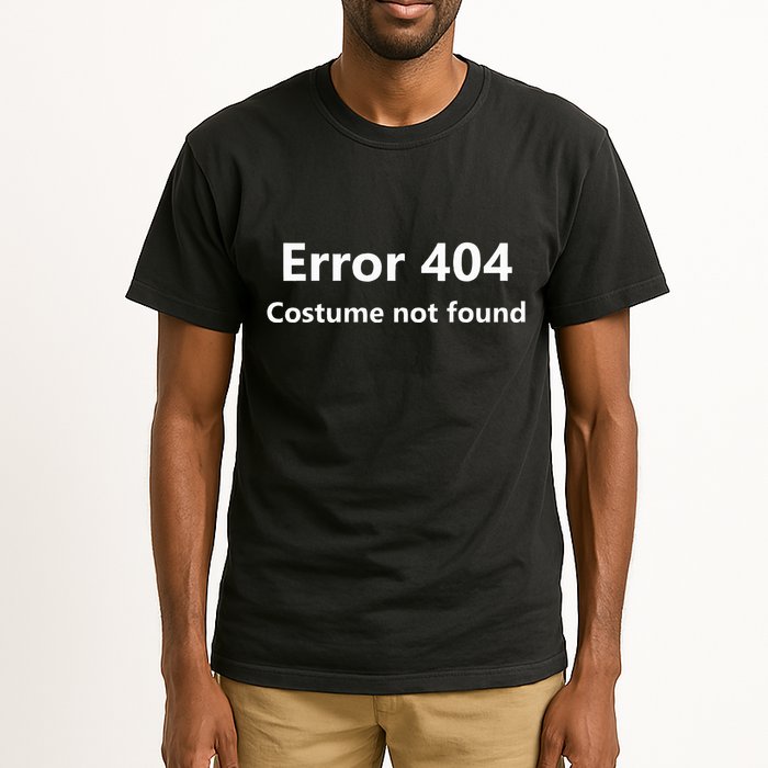 Error 404 Costume Not Found Funny Lazy Halloween Tall T-Shirt