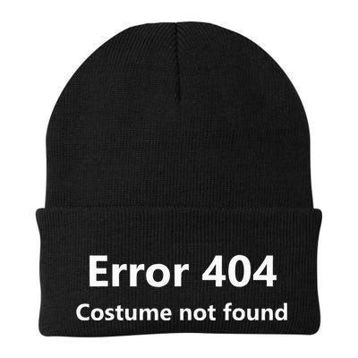Error 404 Costume Not Found Funny Lazy Halloween Knit Cap Winter Beanie