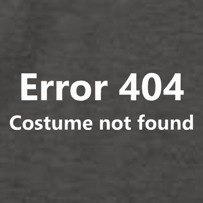 Error 404 Costume Not Found Funny Lazy Halloween Vector Backpack