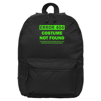 Error 404 Costume Not Found Halloween Matching 16 in Basic Backpack