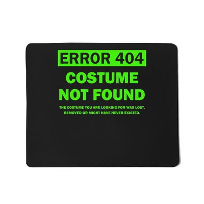 Error 404 Costume Not Found Halloween Matching Mousepad