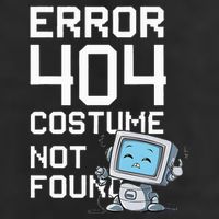 Error 404 Costume Not Found Funny Halloween Geek Matching 7 Panel Mesh Trucker Snapback Hat