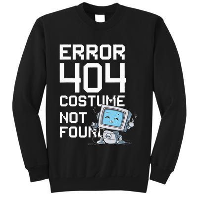 Error 404 Costume Not Found Funny Halloween Geek Matching Sweatshirt