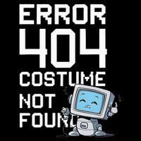 Error 404 Costume Not Found Funny Halloween Geek Matching 16 in Basic Backpack