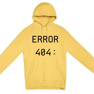 Error 404 Costume Not Found Funny Couples Matching Halloween Premium Pullover Hoodie