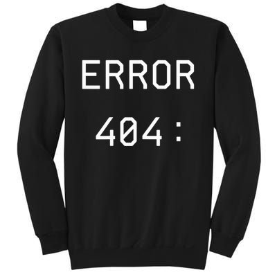 Error 404 Costume Not Found Funny Couples Matching Halloween Sweatshirt