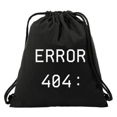 Error 404 Costume Not Found Funny Couples Matching Halloween Drawstring Bag
