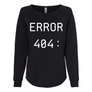 Error 404 Costume Not Found Funny Couples Matching Halloween Womens California Wash Sweatshirt