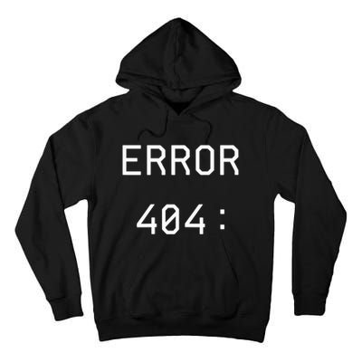 Error 404 Costume Not Found Funny Couples Matching Halloween Tall Hoodie