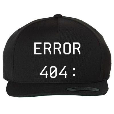 Error 404 Costume Not Found Funny Couples Matching Halloween Wool Snapback Cap
