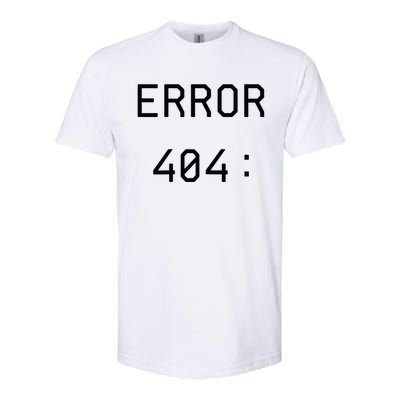 Error 404 Costume Not Found Funny Couples Matching Halloween Softstyle CVC T-Shirt