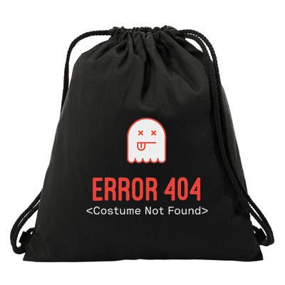 Error 404 Costume Not Found Drawstring Bag