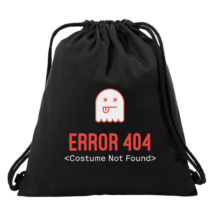 Error 404 Costume Not Found Drawstring Bag