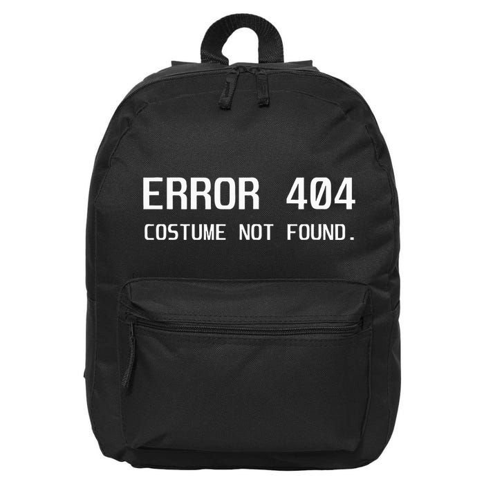 Error 404 Costume Not Found Lazy Halloween 16 in Basic Backpack