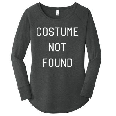 Error 404 Costume Not Found Funny Couples Matching Halloween Women's Perfect Tri Tunic Long Sleeve Shirt