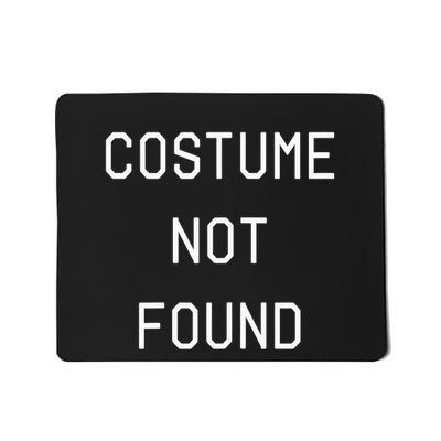 Error 404 Costume Not Found Funny Couples Matching Halloween Mousepad