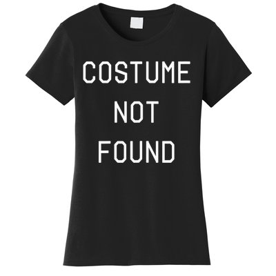 Error 404 Costume Not Found Funny Couples Matching Halloween Women's T-Shirt