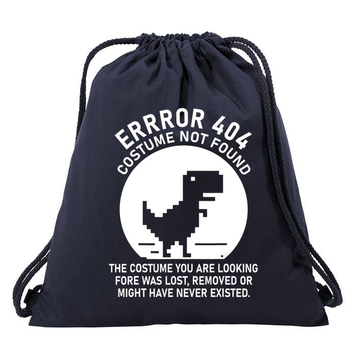 Error 404 Costume Not Found Drawstring Bag