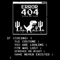 Error 404 Costume Not Found Funny Dinosaur Lazy Halloween Baby Bodysuit
