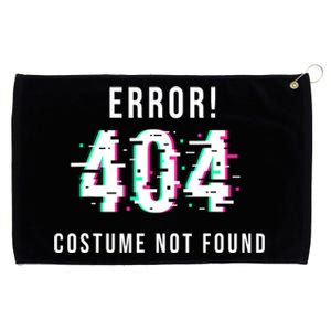 Error 404 Costume Not Found Funny Lazy Halloween Grommeted Golf Towel