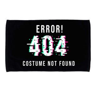 Error 404 Costume Not Found Funny Lazy Halloween Microfiber Hand Towel