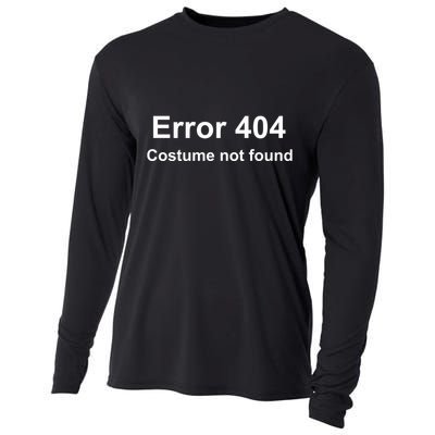 Error 404 Costume Not Found Funny Lazy Halloween Cooling Performance Long Sleeve Crew