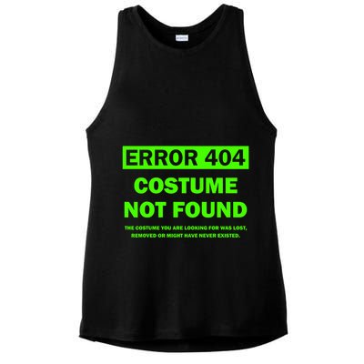 Error 404 Costume Not Found Halloween Matching Ladies PosiCharge Tri-Blend Wicking Tank
