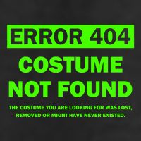 Error 404 Costume Not Found Halloween Matching Cool Comfort Performance Bucket Hat