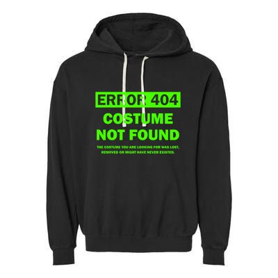 Error 404 Costume Not Found Halloween Matching Garment-Dyed Fleece Hoodie