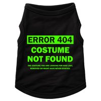 Error 404 Costume Not Found Halloween Matching Doggie Tank
