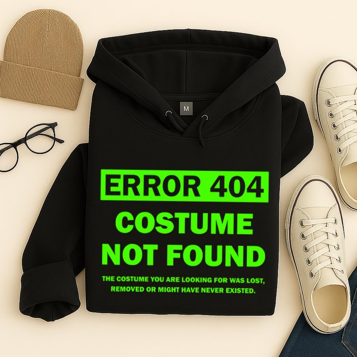 Error 404 Costume Not Found Halloween Matching Hoodie