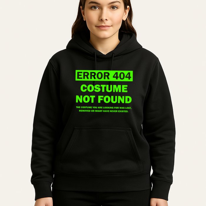 Error 404 Costume Not Found Halloween Matching Hoodie