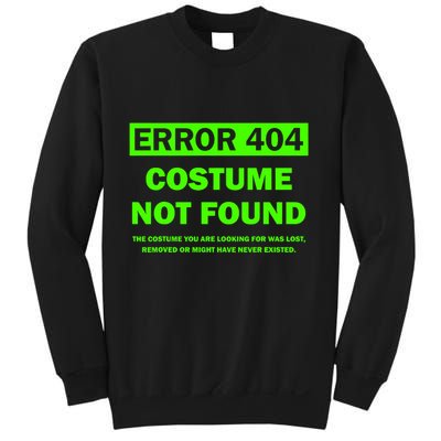 Error 404 Costume Not Found Halloween Matching Sweatshirt