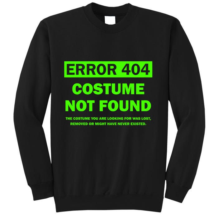 Error 404 Costume Not Found Halloween Matching Sweatshirt