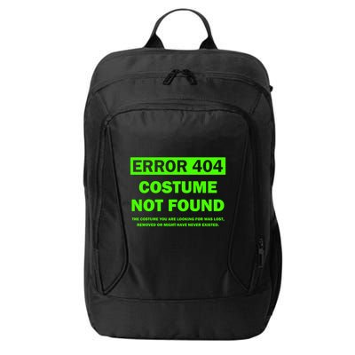 Error 404 Costume Not Found Halloween Matching City Backpack