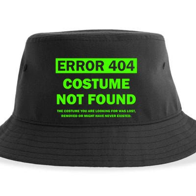 Error 404 Costume Not Found Halloween Matching Sustainable Bucket Hat