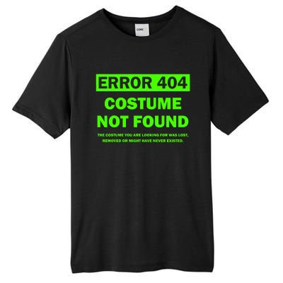 Error 404 Costume Not Found Halloween Matching Tall Fusion ChromaSoft Performance T-Shirt