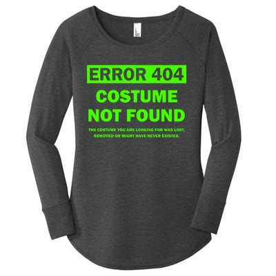 Error 404 Costume Not Found Halloween Matching Women's Perfect Tri Tunic Long Sleeve Shirt