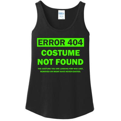 Error 404 Costume Not Found Halloween Matching Ladies Essential Tank