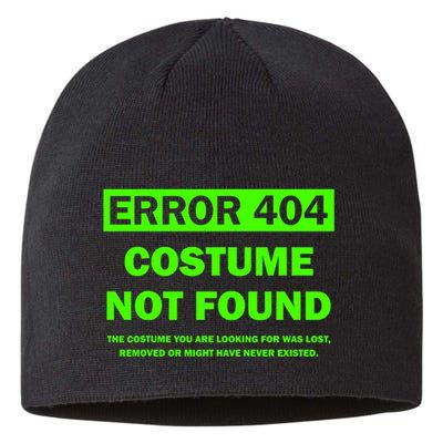 Error 404 Costume Not Found Halloween Matching Sustainable Beanie