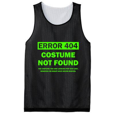 Error 404 Costume Not Found Halloween Matching Mesh Reversible Basketball Jersey Tank