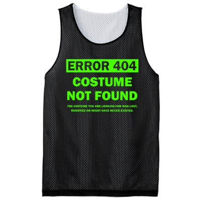 Error 404 Costume Not Found Halloween Matching Mesh Reversible Basketball Jersey Tank