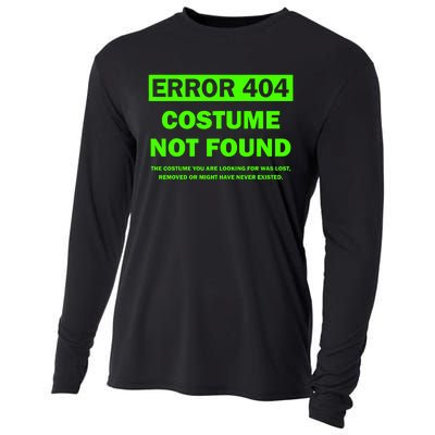 Error 404 Costume Not Found Halloween Matching Cooling Performance Long Sleeve Crew