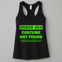 Error 404 Costume Not Found Halloween Matching Womens Tank Top