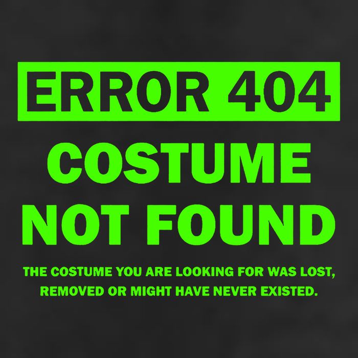 Error 404 Costume Not Found Halloween Matching Trucker Hat