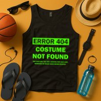 Error 404 Costume Not Found Halloween Matching Tank Top